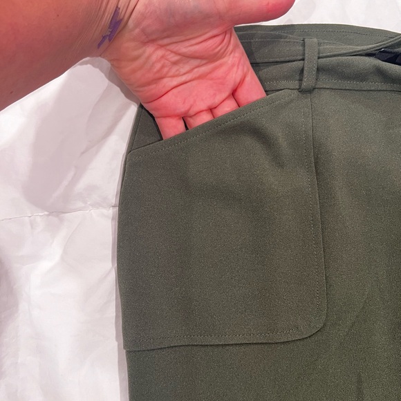 New York Clothing Co green skirt sz L - Picture 5 of 8